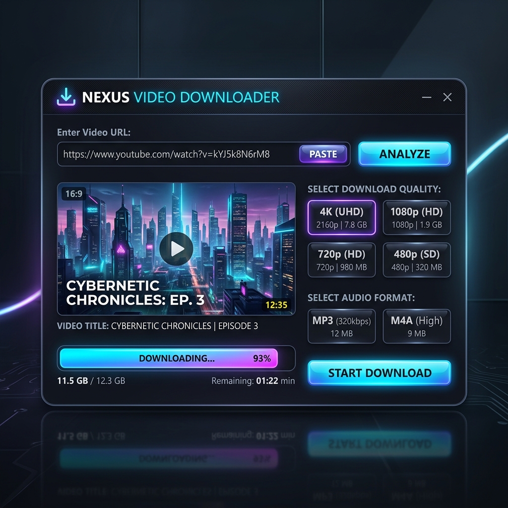 Video Pro Downloader Mockup